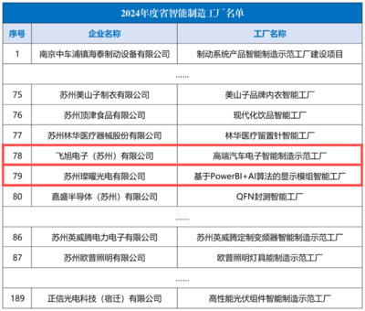 江蘇省智能制造示范工廠名單公示,吳江開(kāi)發(fā)區(qū)+2